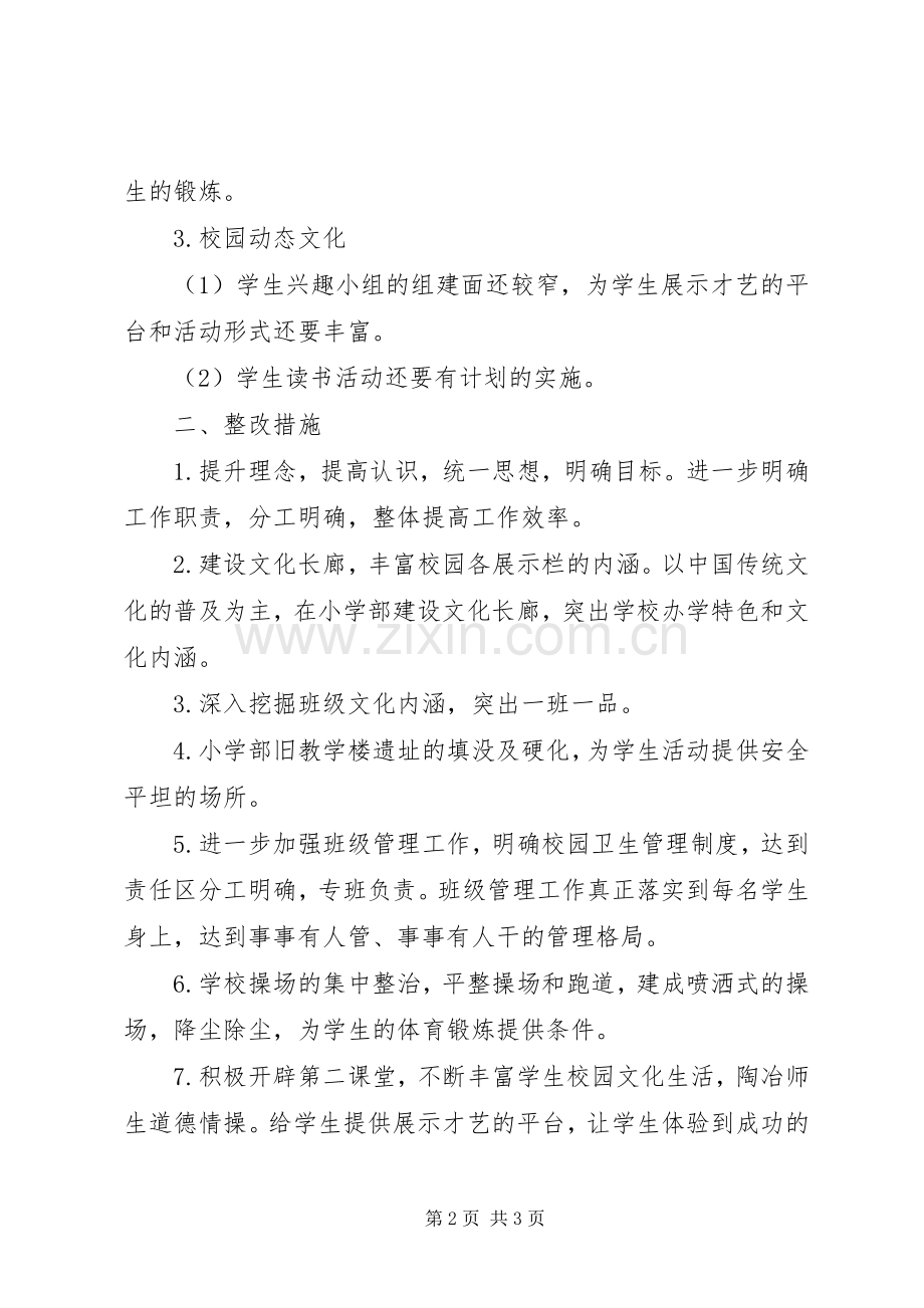 学校校园文化建设整治实施方案.docx_第2页