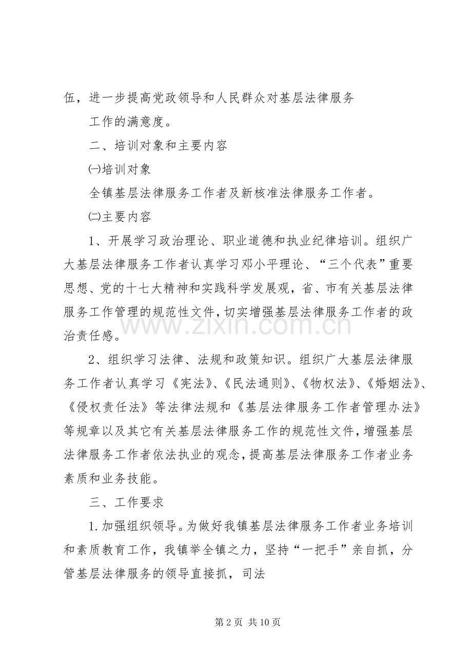 法律业务培训实施方案.docx_第2页