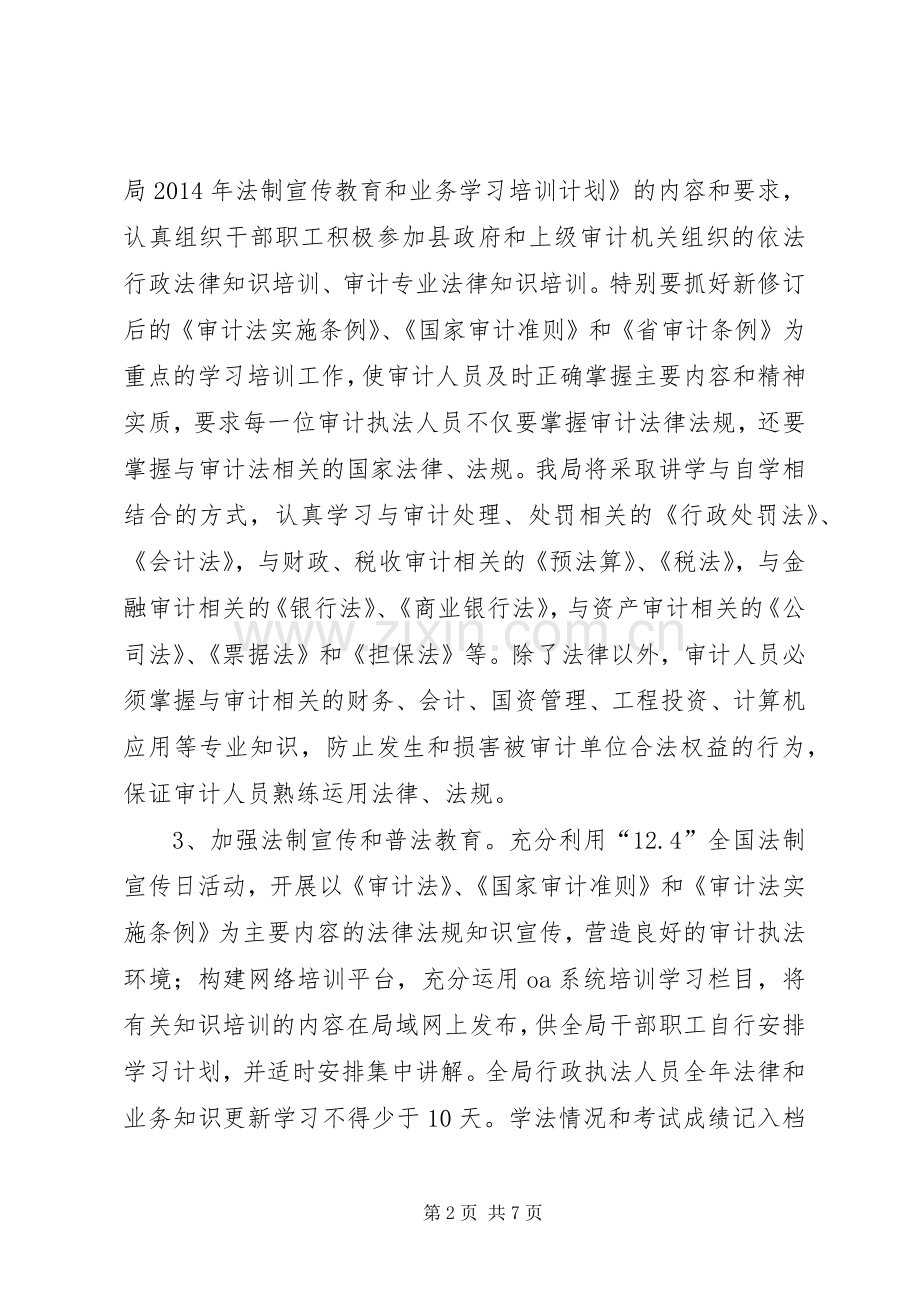 XX年普法依法行政工作实施方案.docx_第2页