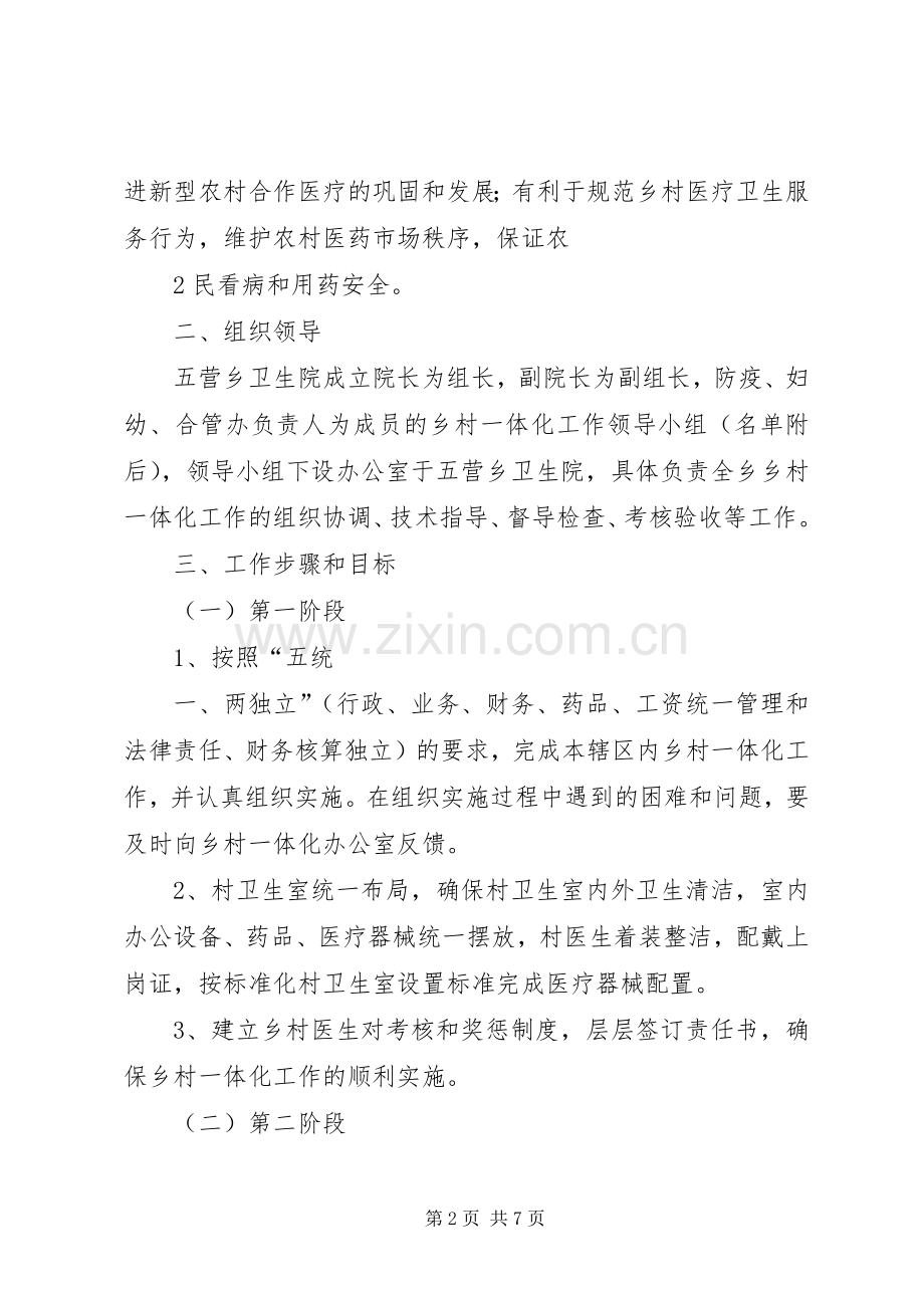 兰棱镇卫生院乡村一体化管理方案 .docx_第2页