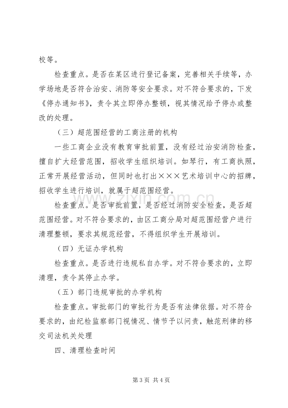 民办非学历培训机构清理实施方案.docx_第3页