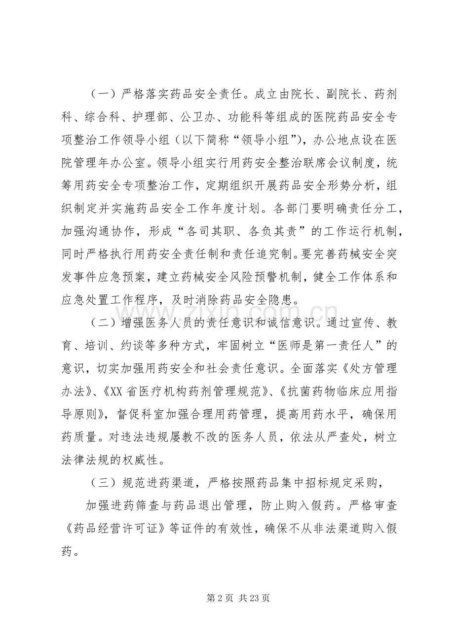 药品安全专项整治实施方案.docx_第2页