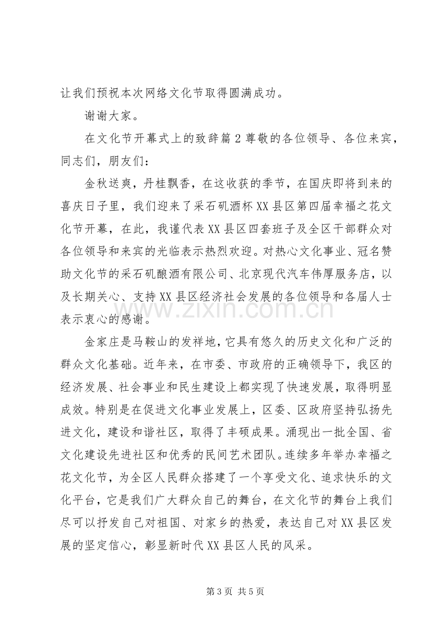 在文化节开幕式上的致辞.docx_第3页