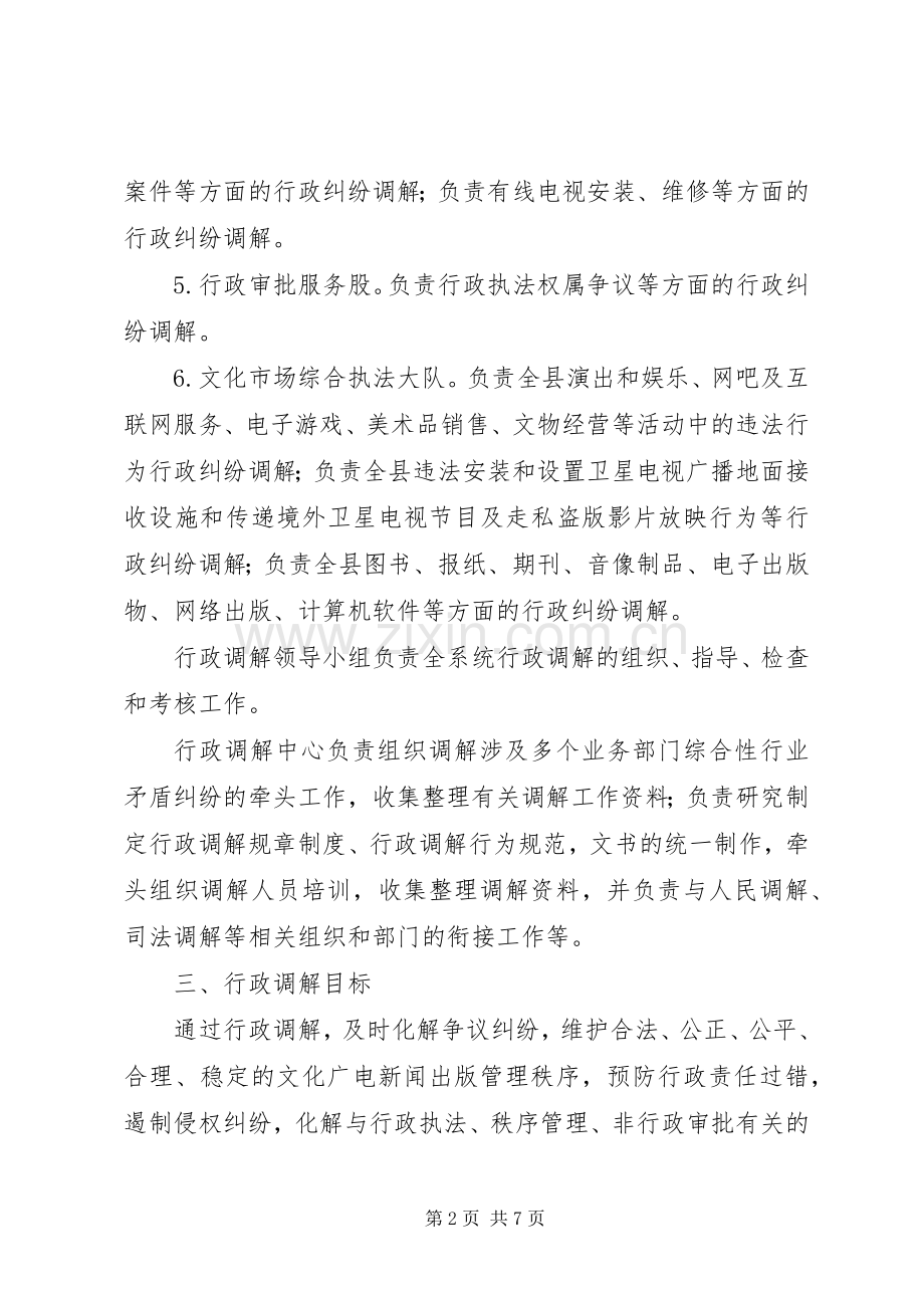 文广局行业调解工作实施方案.docx_第2页