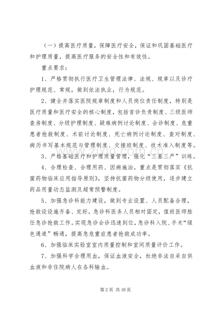 医院管理年活动实施方案 .docx_第2页