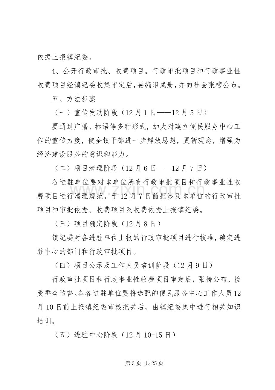 XX镇便民服务中心建设方案.docx_第3页