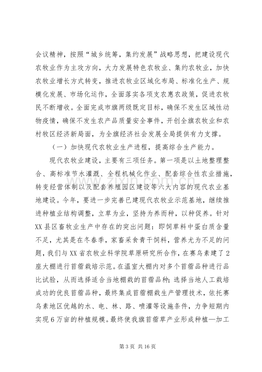 农牧业经济工作调度会发言稿范文.docx_第3页