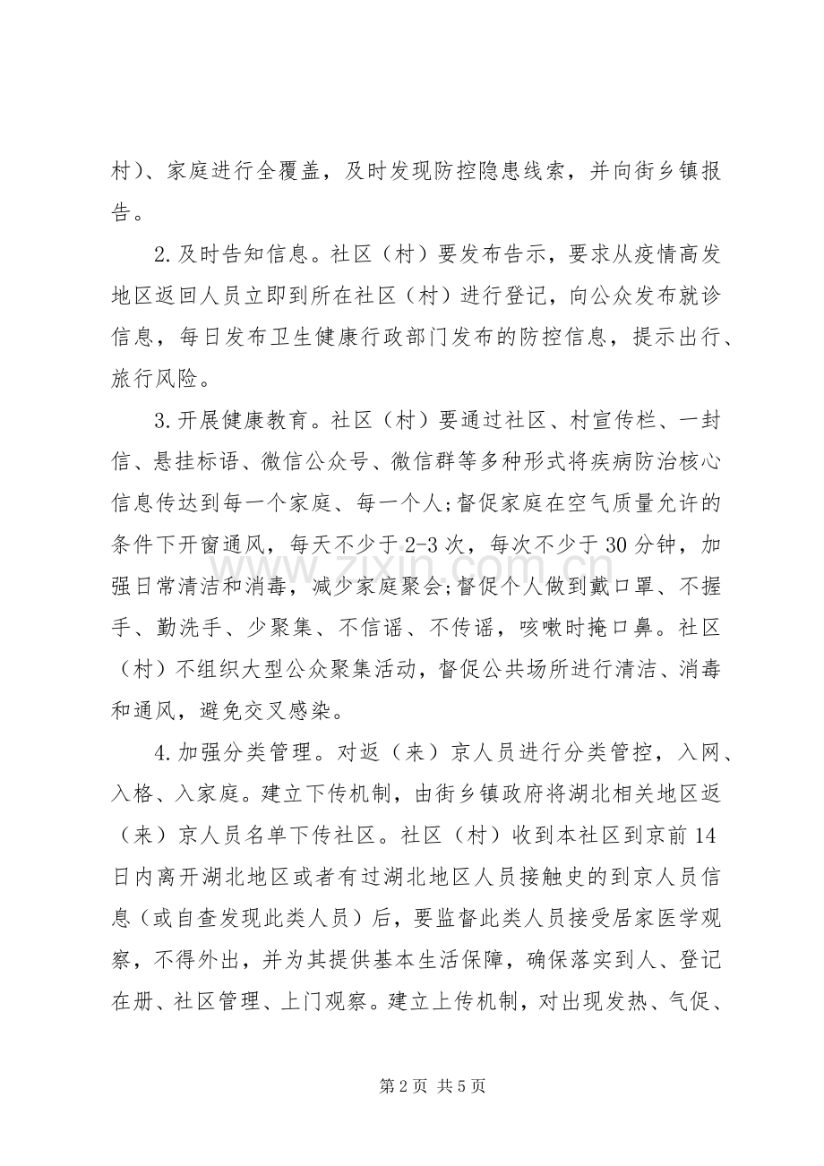 社区(村)疫情防控工作实施方案.docx_第2页