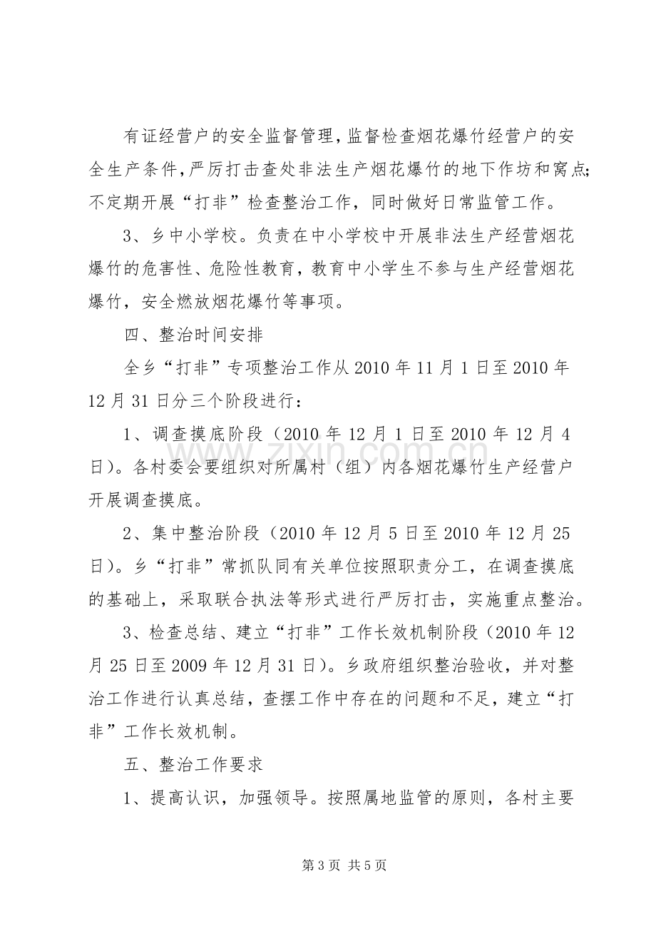 XX市打击非法生产经营烟花爆竹行为专项行动实施方案[] .docx_第3页