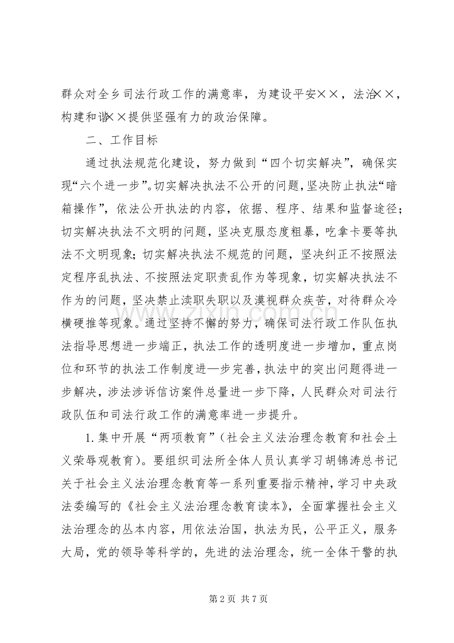 ××司法所司法行政系统执法规范化建设实施方案.docx_第2页