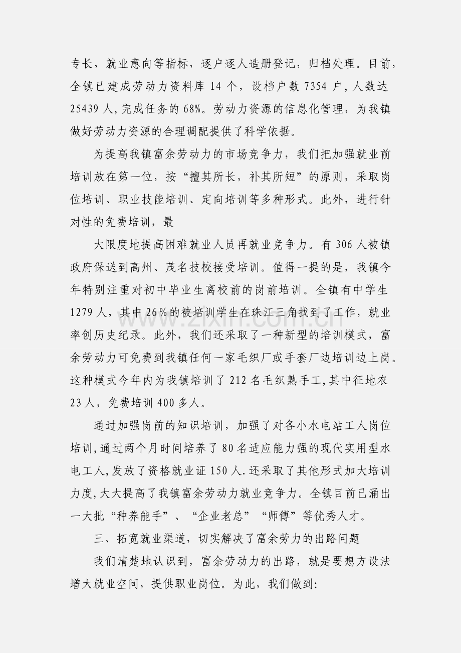 201_年云潭镇就业再就业工作汇报.docx_第3页