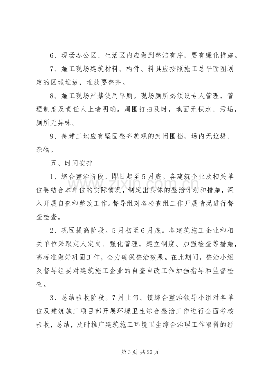 告成镇建筑工地环境卫生综合整治工作实施方案.docx_第3页