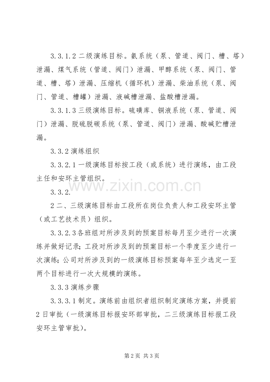 危险化学品应急处置预案演练管理制度.docx_第2页