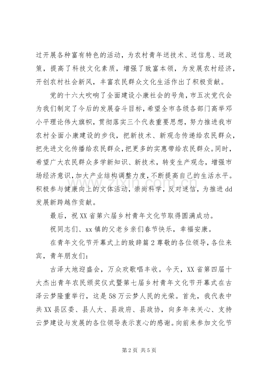 在青年文化节开幕式上的致辞.docx_第2页