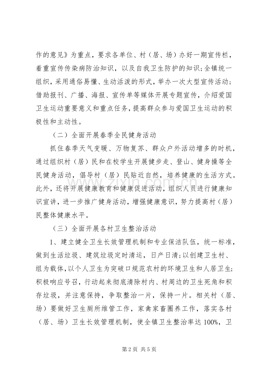 XX年乡镇爱国卫生月活动实施方案.docx_第2页