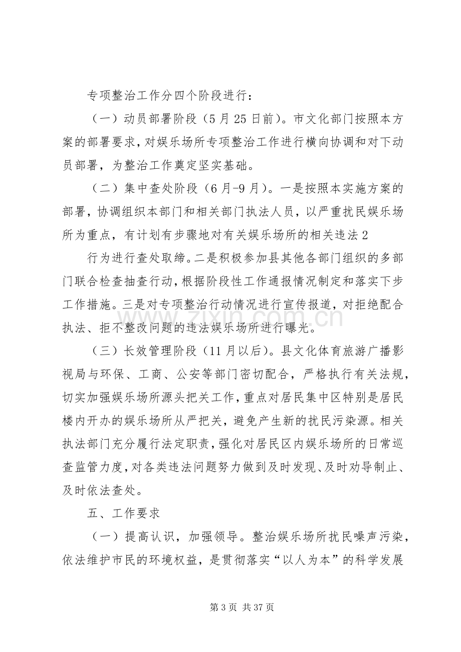 XX县娱乐场所扰民噪声污染专项整治方案.docx_第3页