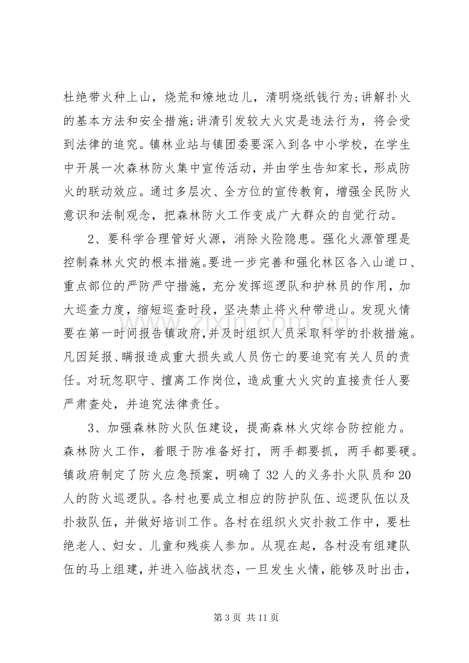 乡镇森林防火工作会议讲话稿三篇.docx_第3页