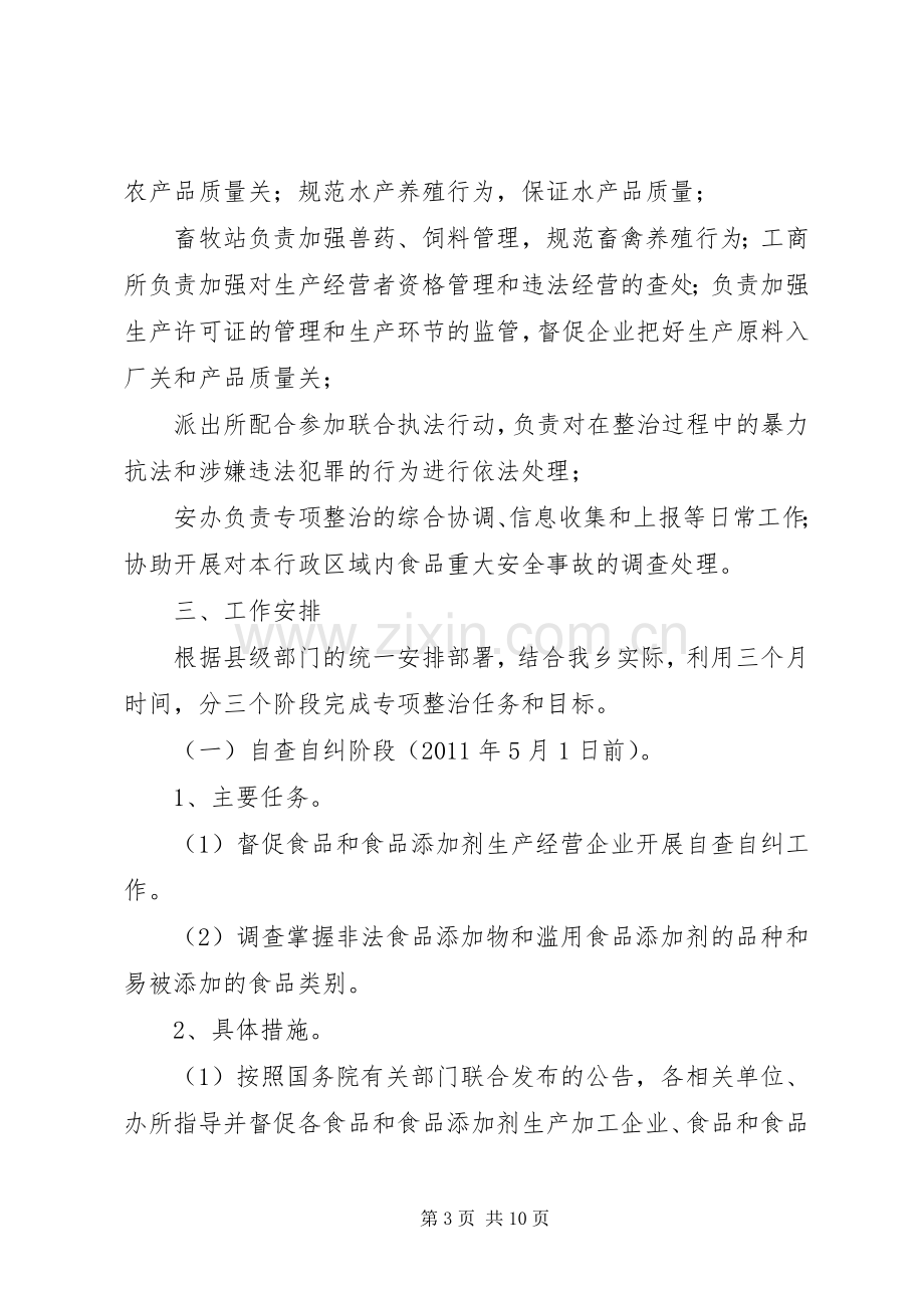 打击食品非法添加和滥用食品添加剂专项工作方案 .docx_第3页