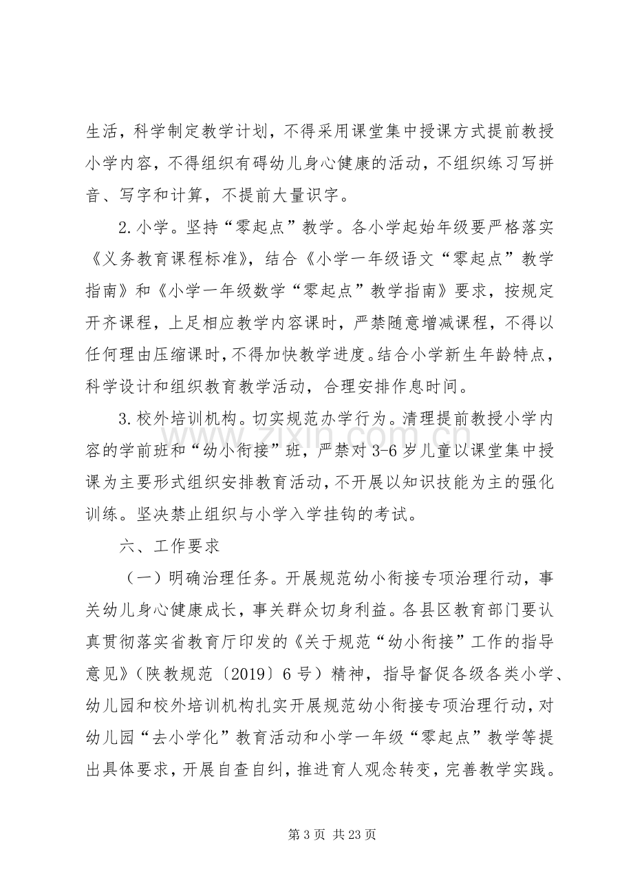 市规范幼小衔接专项治理行动实施方案.docx_第3页