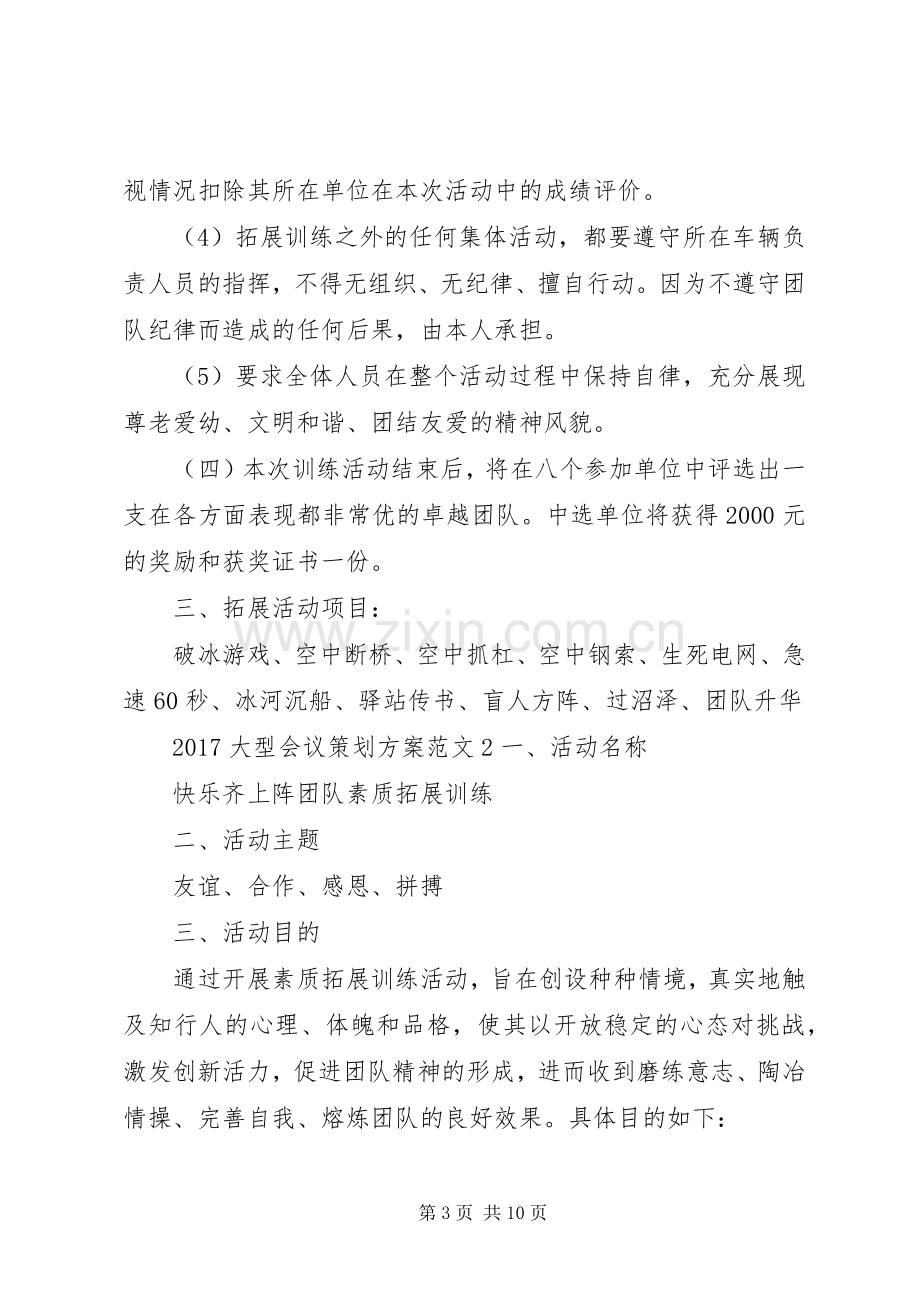 XX年大型会议策划实施方案.docx_第3页