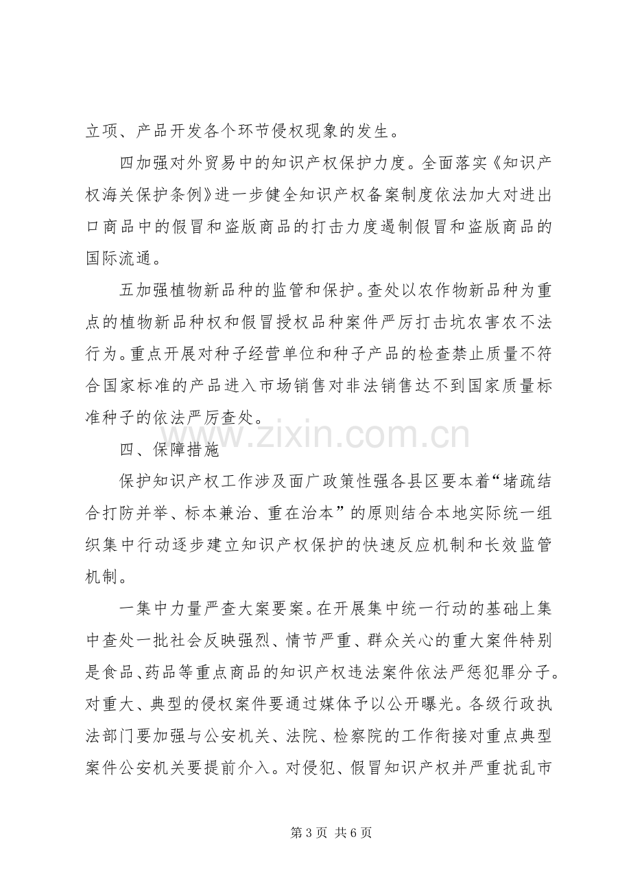 ×市保护知识产权专项行动实施方案.docx_第3页