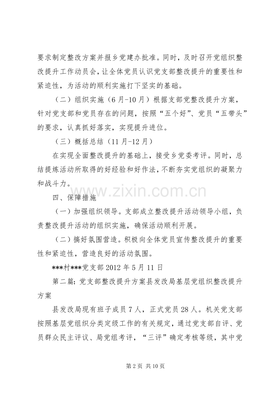 新乡农村党支部整改提升实施方案.docx_第2页