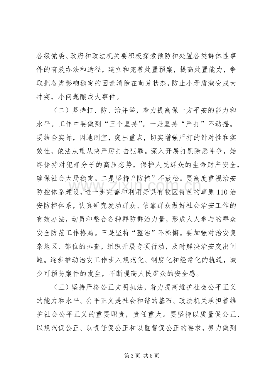 在政法综治大会的发言.docx_第3页