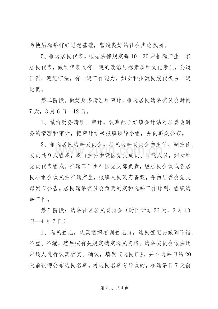 镇社区居委会换届选举工作方案.docx_第2页