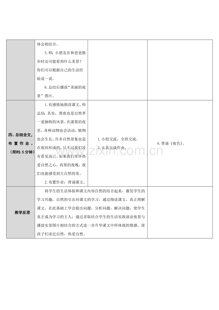 (部编)人教语文2011课标版一年级下册9、夜色.doc_第3页