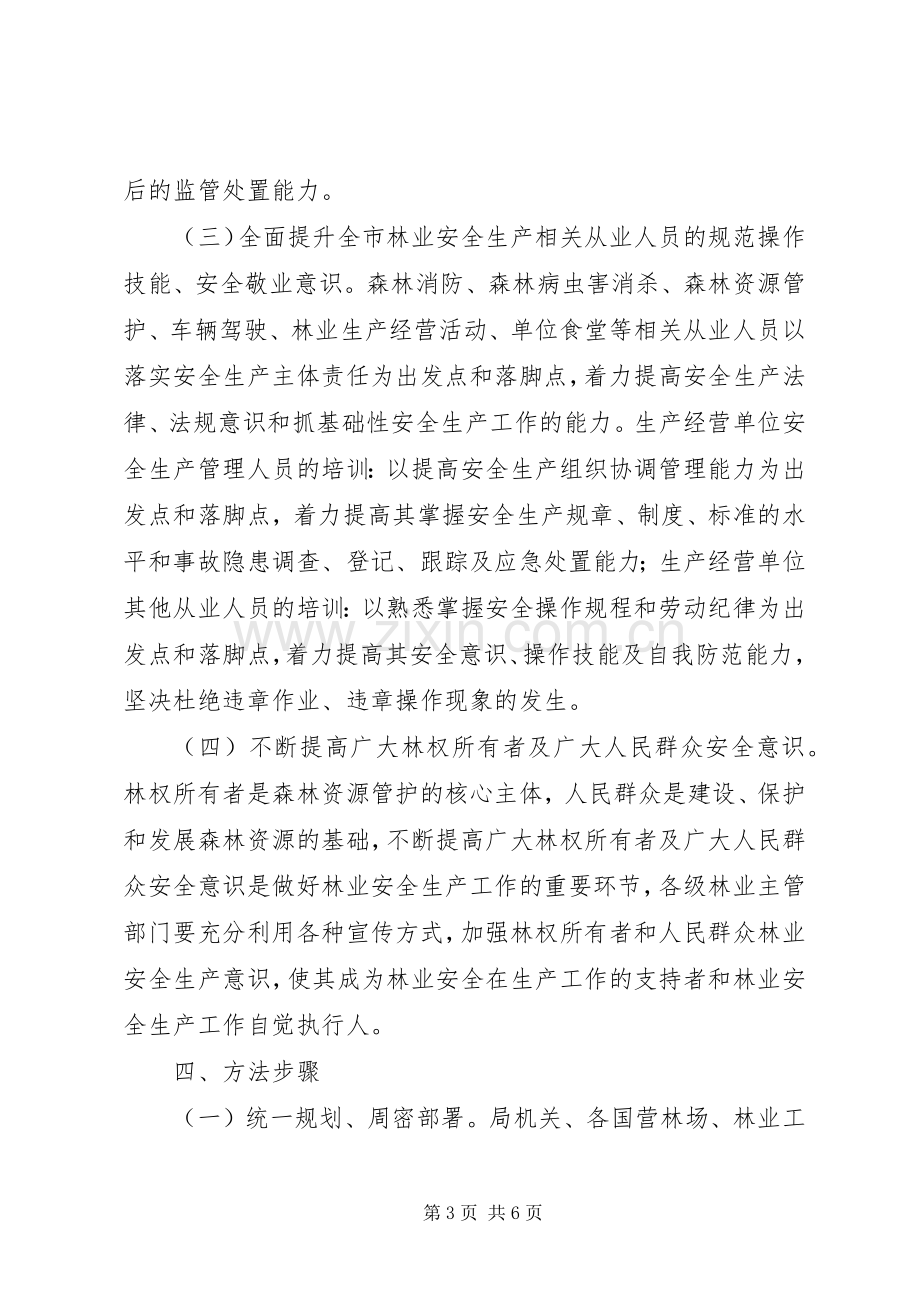 林业局安全生产培训检查实施方案.docx_第3页