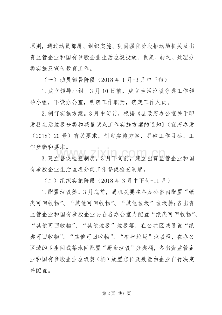 XX年生活垃圾分类和减量实施方案.docx_第2页