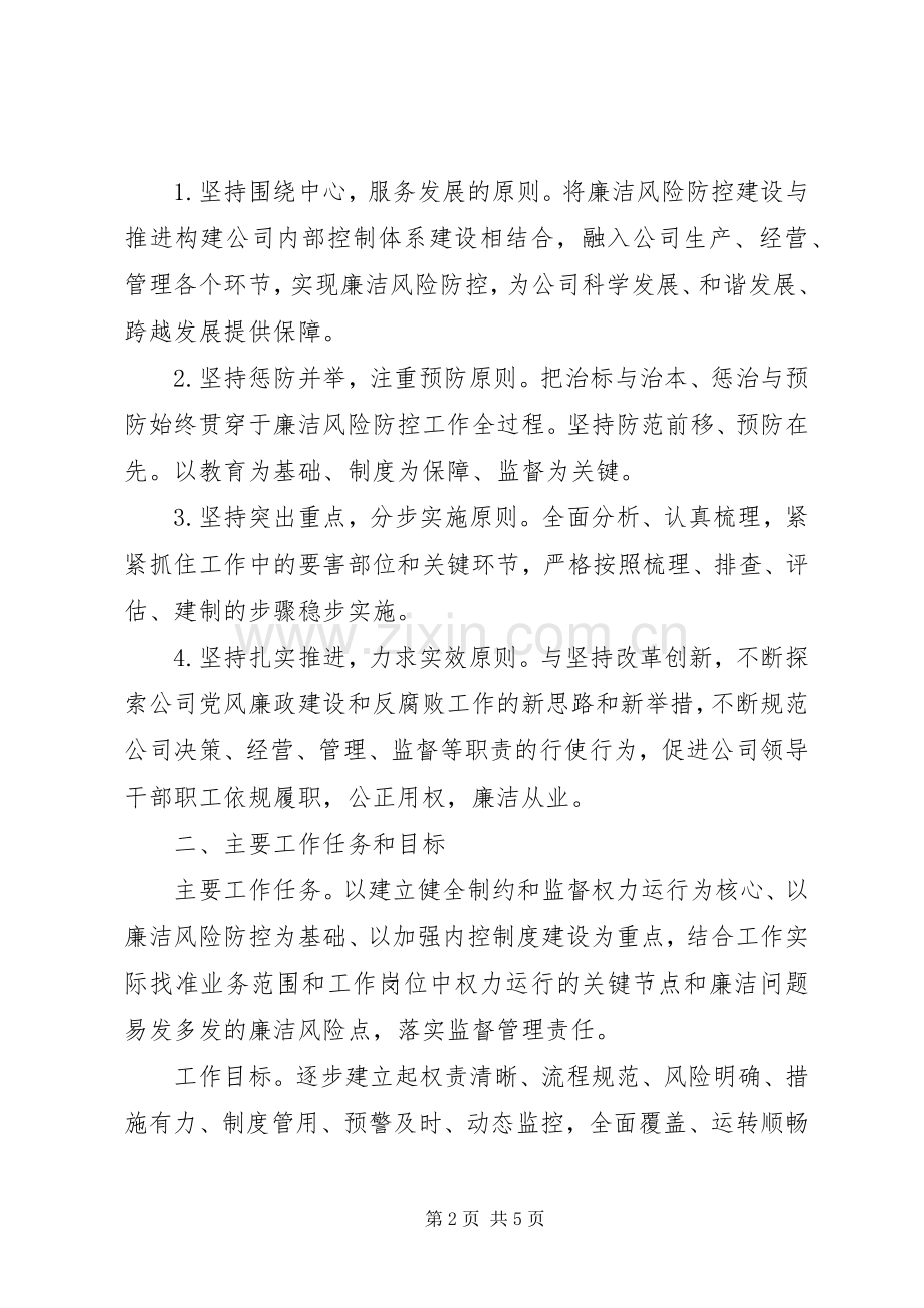 XX年廉洁风险防控建设工作方案.docx_第2页