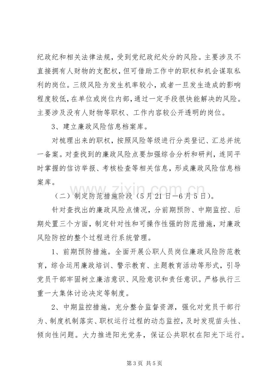 县小学推进廉政风险防控机制建设的方案.docx_第3页