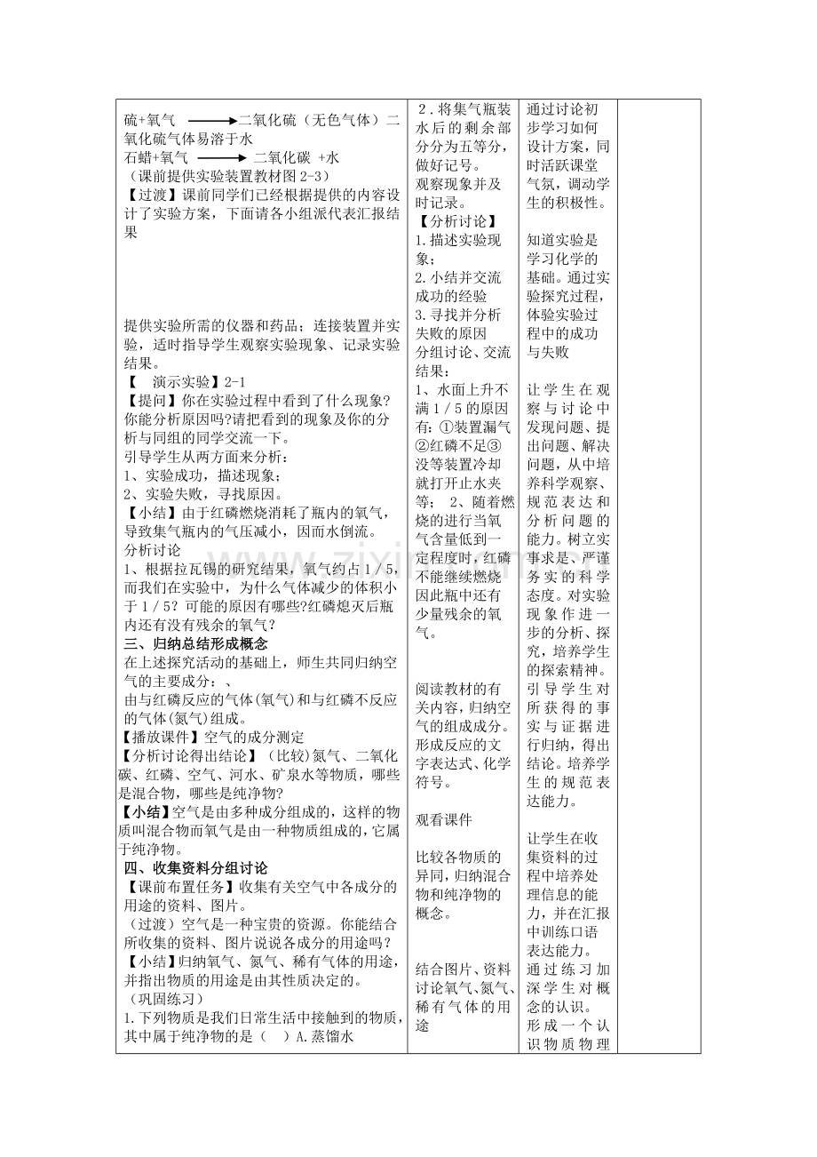 人教版九年级化学第二单元教学设计.doc_第2页