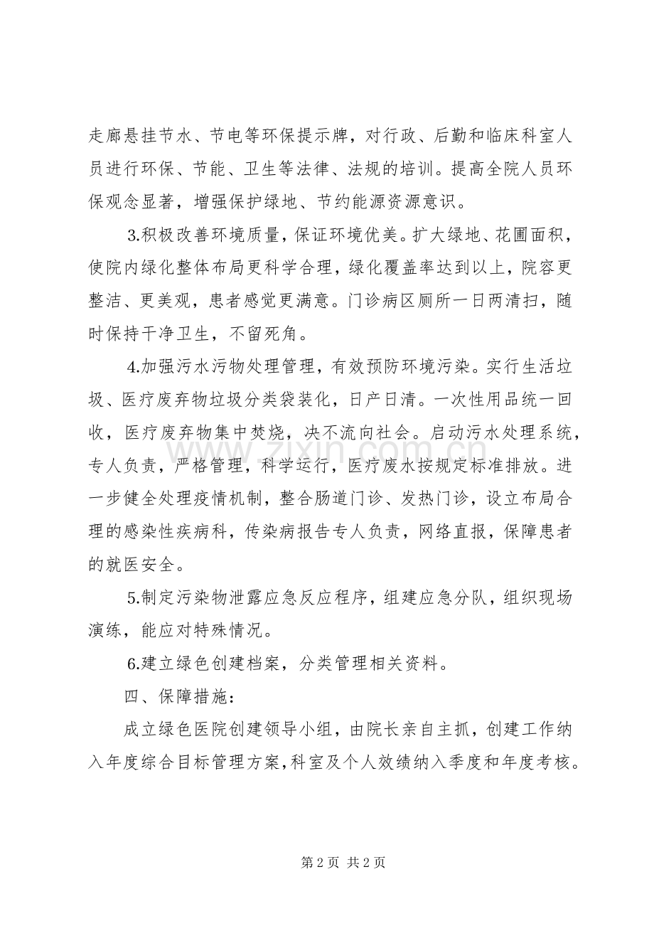 创建绿色医院方案.docx_第2页