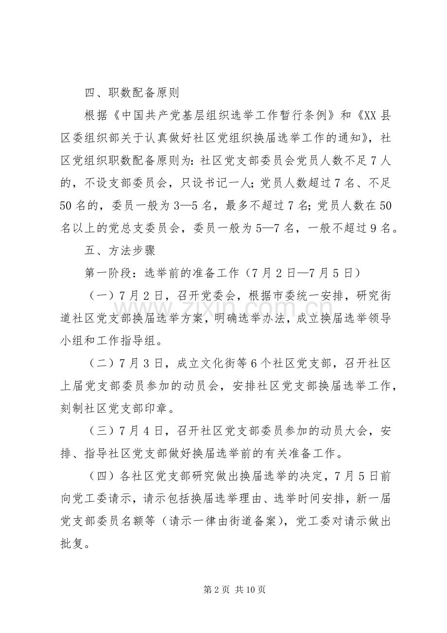 街道社区党支部换届选举工作实施方案范文.docx_第2页