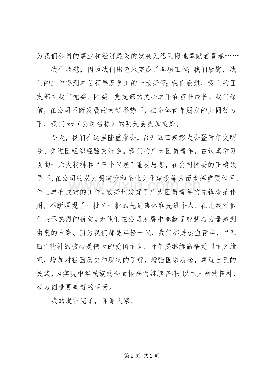 “五四”红旗支部代表发言演讲发言.docx_第2页