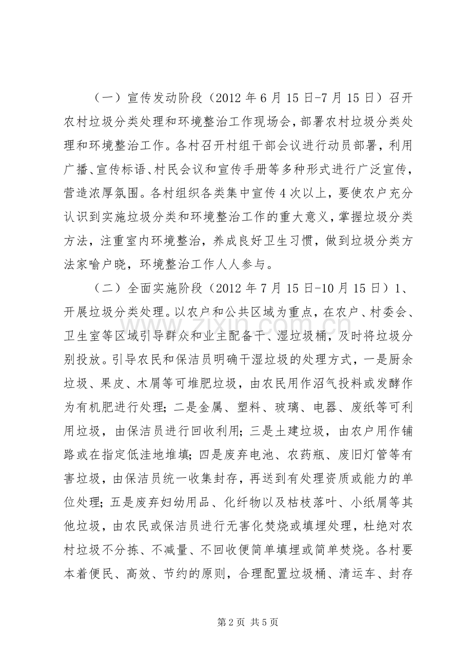 垃圾分类处理和环境整治方案.docx_第2页