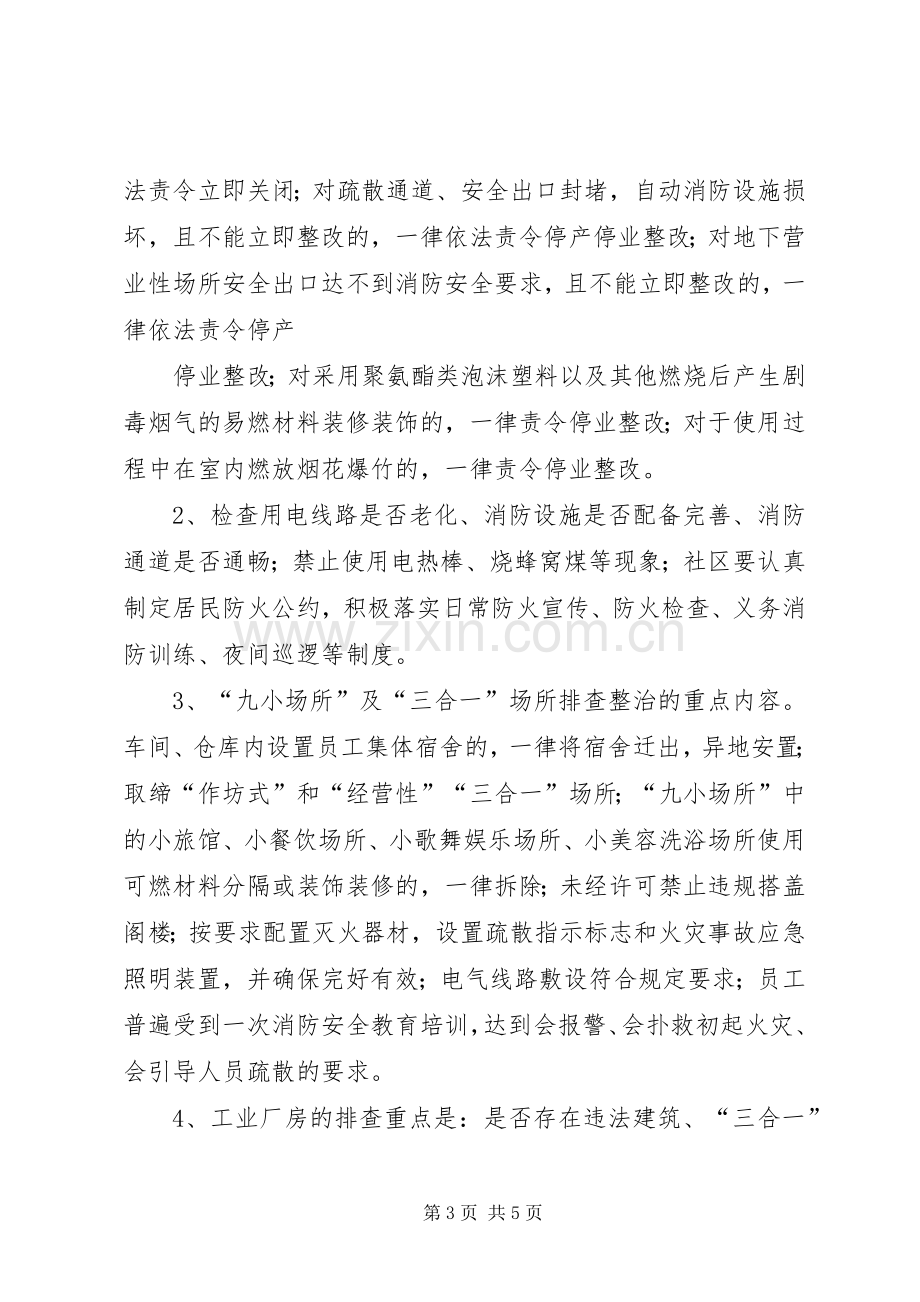 XX社区消防安全专项整治工作实施方案.docx_第3页