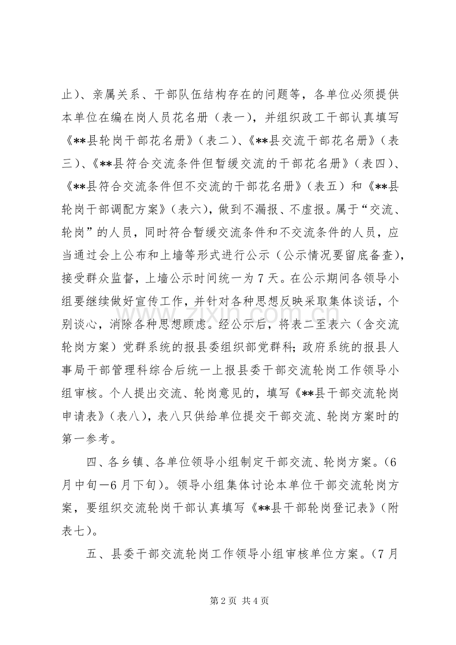 科级以下干部交流轮岗方案 .docx_第2页