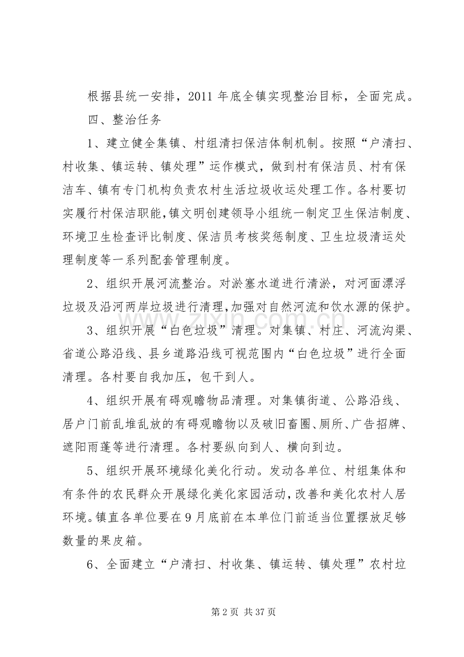 XX市陵阳镇农村环境综合整治工作方案.docx_第2页