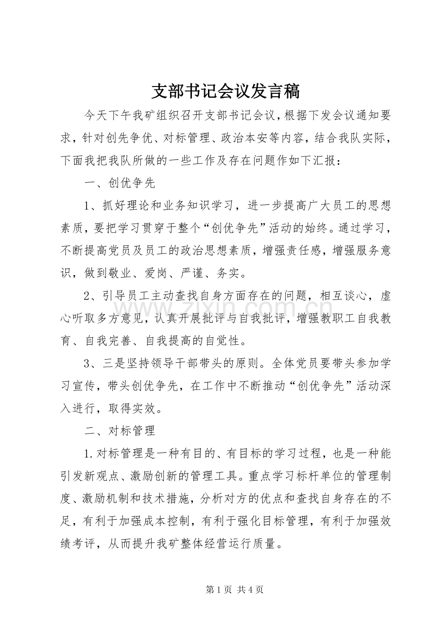 支部书记会议发言稿.docx_第1页