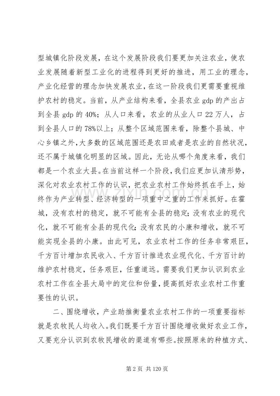 县领导在农业农村工作会议上的讲话.docx_第2页