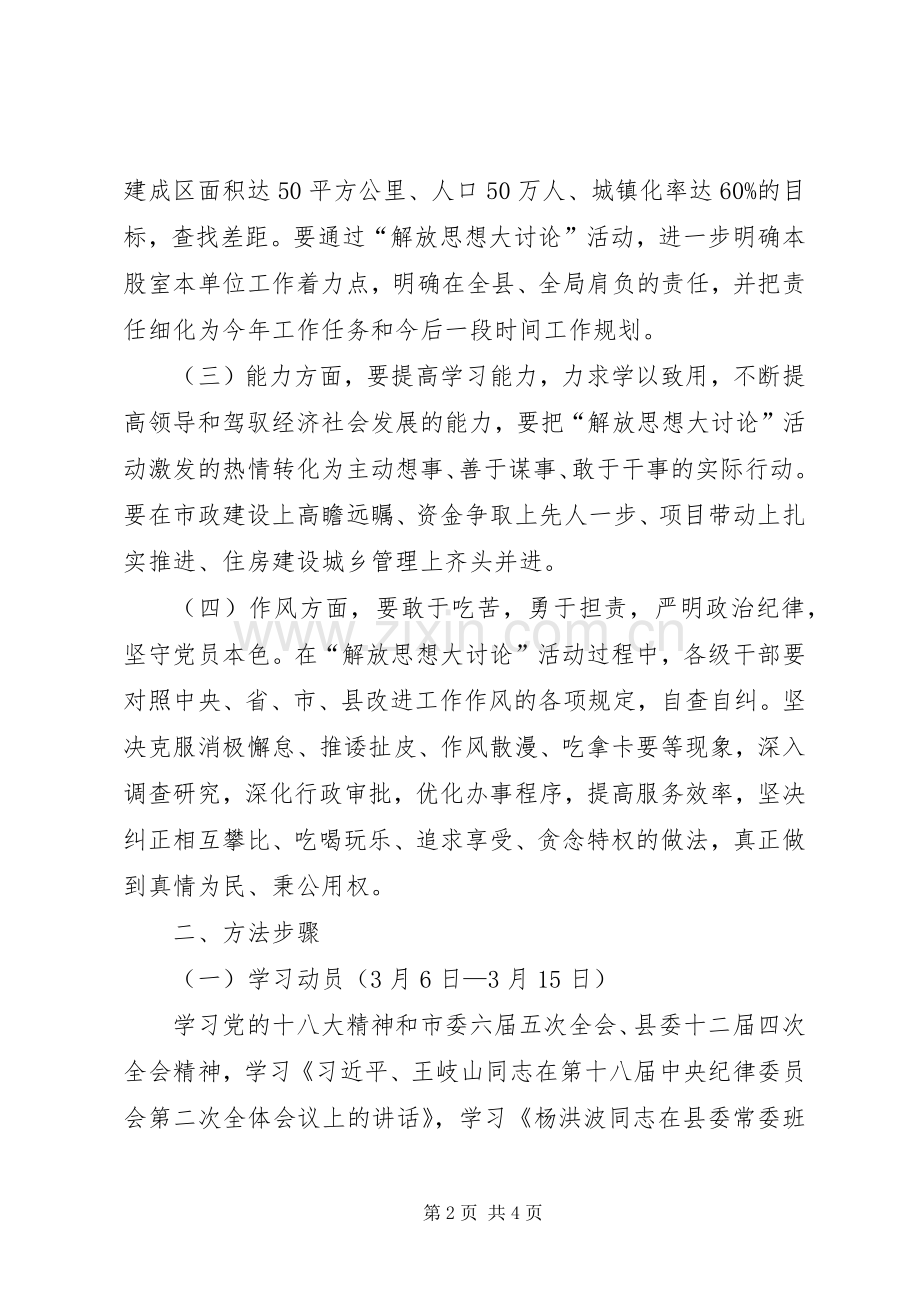 建委开展解放思想大讨论活动实施方案.docx_第2页