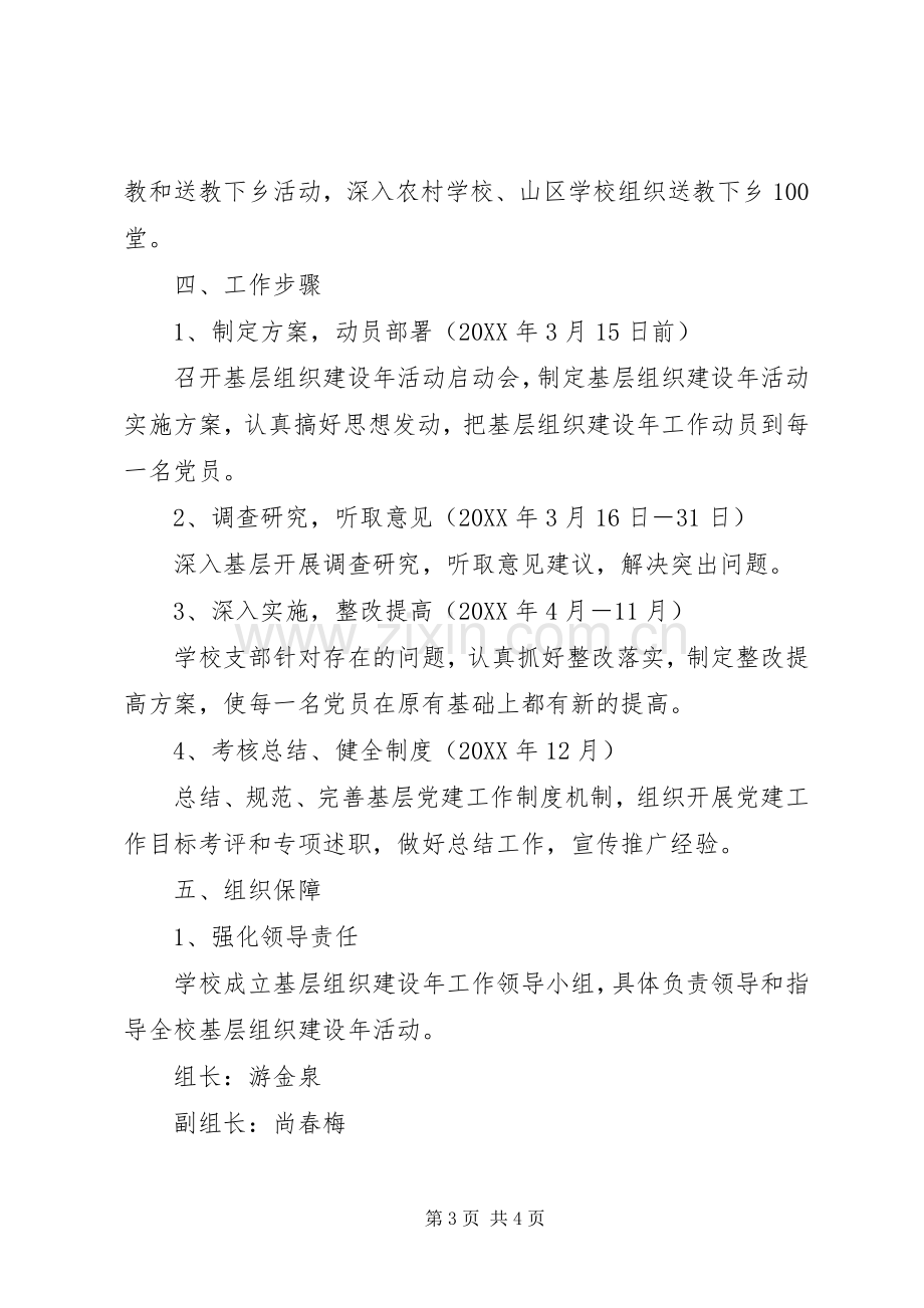 学校基层组织建设年活动方案.docx_第3页