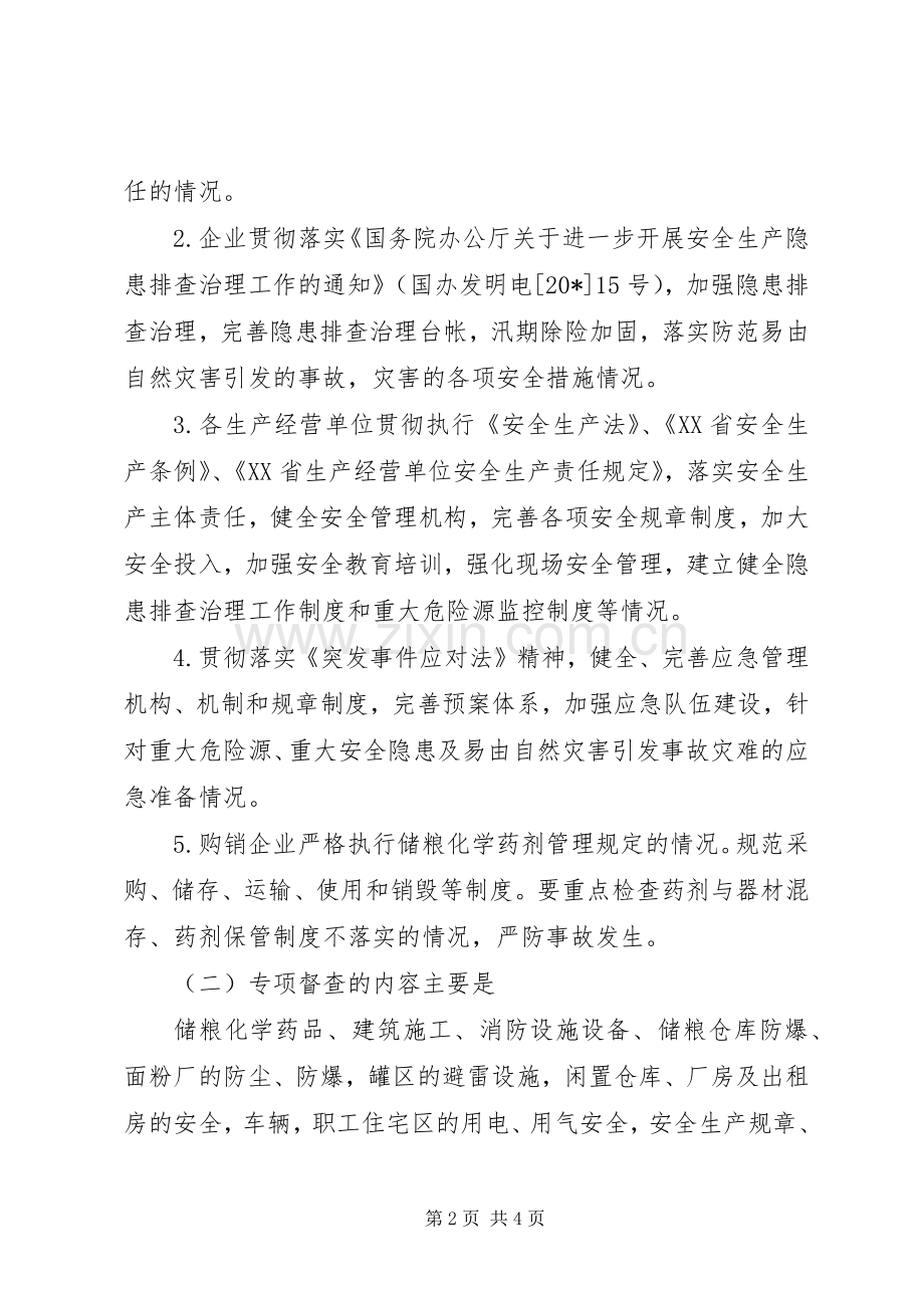 粮食局安全生产百日督查实施方案.docx_第2页