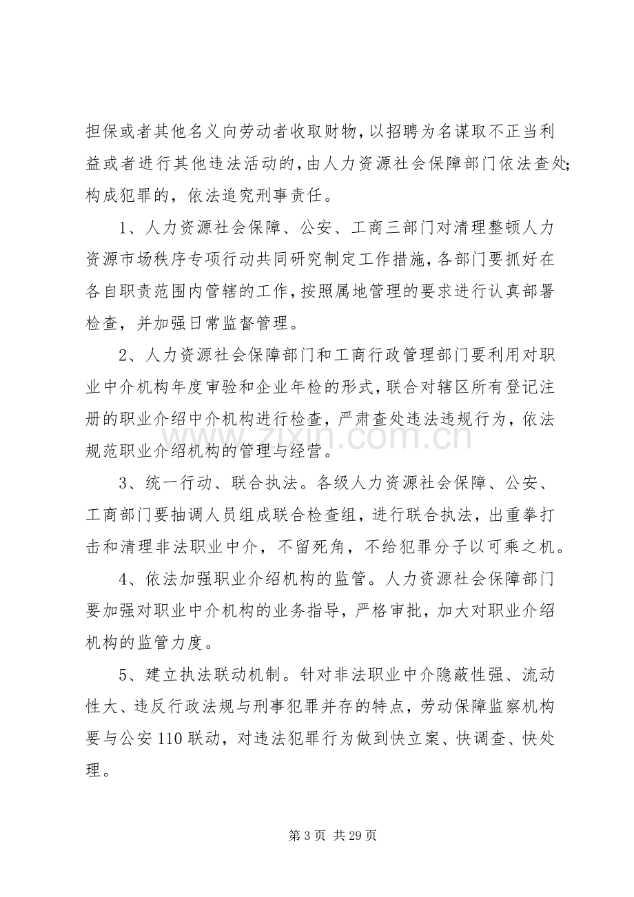 人力资源市场整治实施方案.docx_第3页