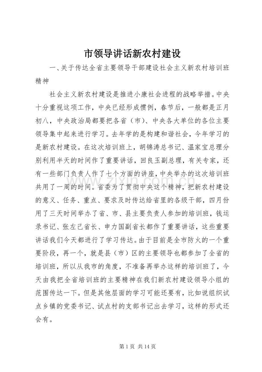 市领导讲话新农村建设.docx_第1页