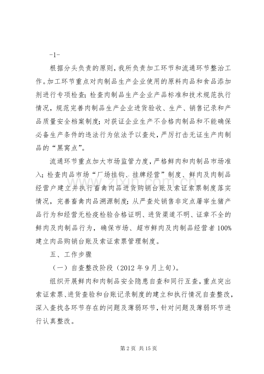 关于开展鲜肉和肉制品专项整治工作方案.docx_第2页