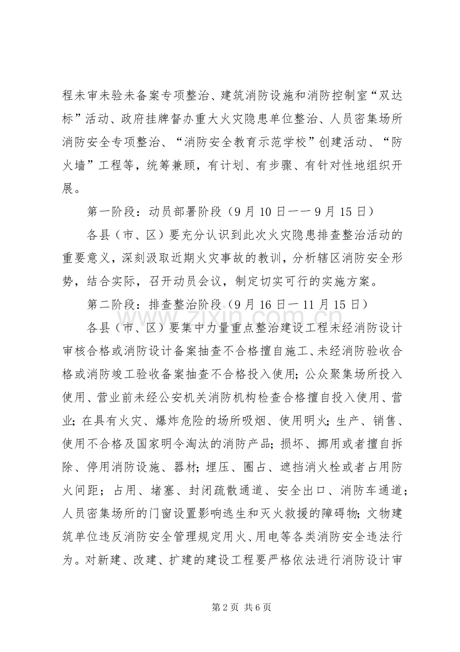 火灾隐患排查整治方案 .docx_第2页